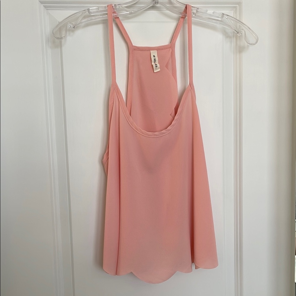 Elegant Pink Sleeveless Top